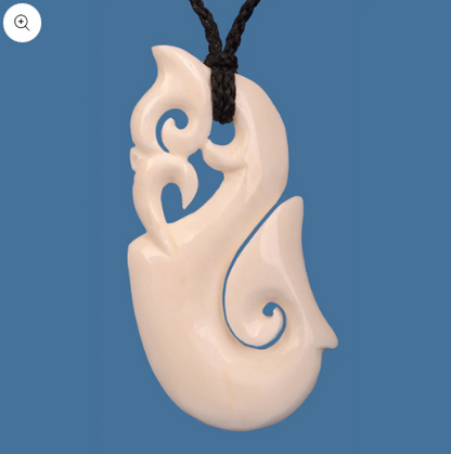 Bone Manaia Hook Pendant