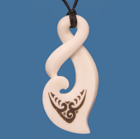 Bone Stylized Single Twist Pendant