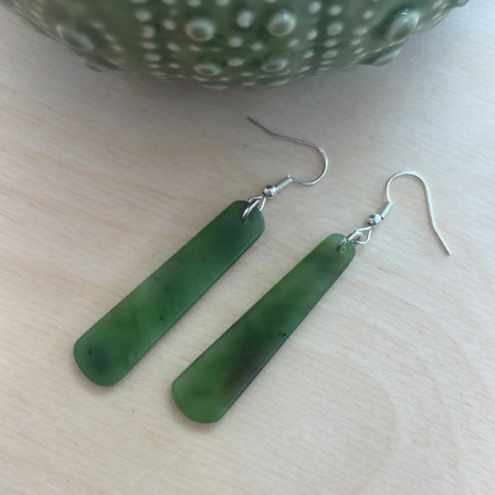 Greenstone Drop Earrings