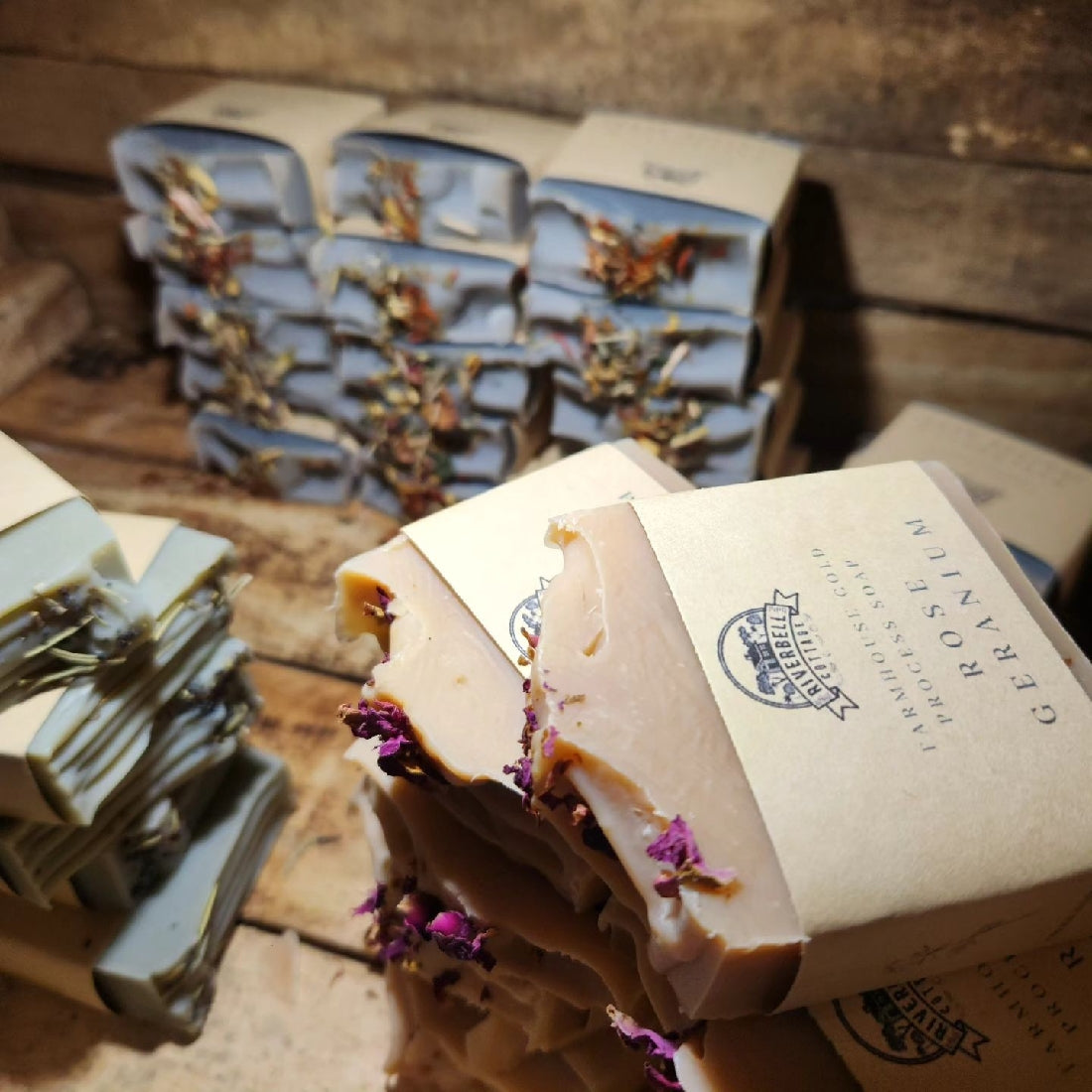 Riverbell Cottage Soap Rose Geranium Scent