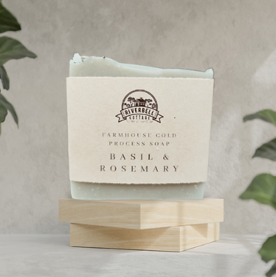 Riverbell Cottage Soap Basil & Rosemary Scent