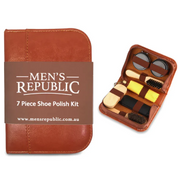 Men's Republic Shoe Shine Kit - 7 Pieces In Zipper Bag