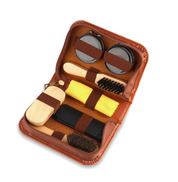 Men's Republic Shoe Shine Kit - 7 Pieces In Zipper Bag