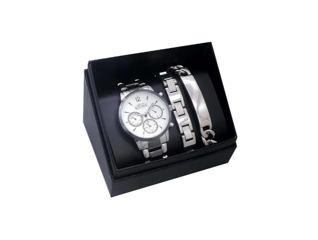 Men's Republic Watch Set With 2 Bracelets