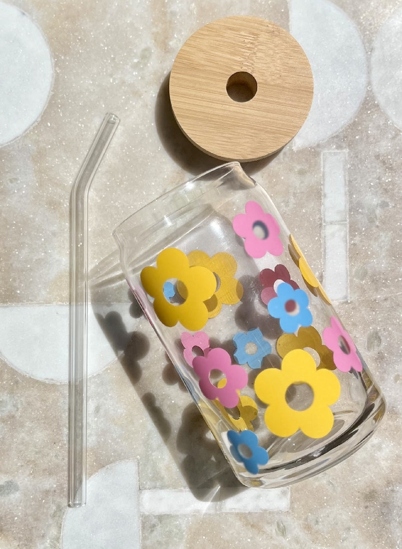 Flower Cup & Straw Set