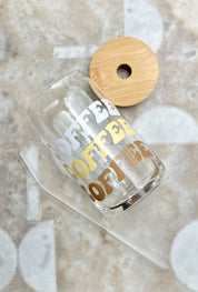 Coffee Cup & Straw Set