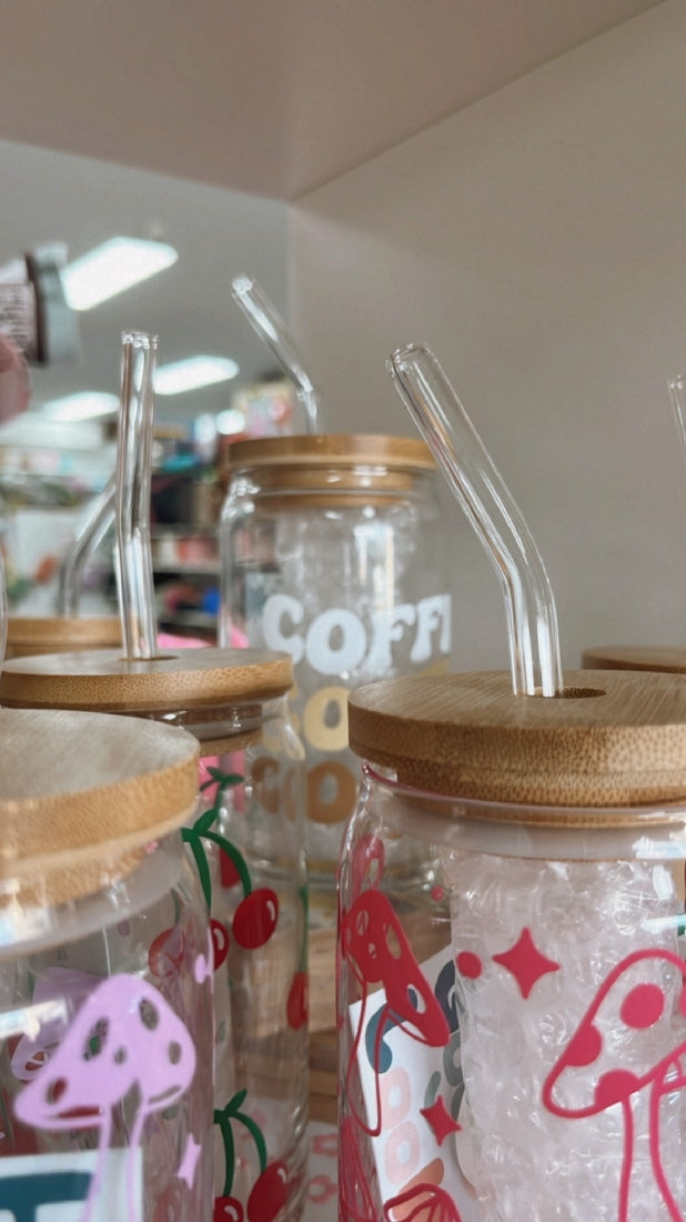 Coffee Cup & Straw Set
