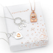 Equilibrium Rose Gold Love Lock Necklace