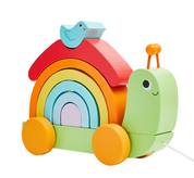 Wooden Pull Along Stacking Snail