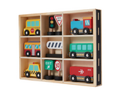 Wooden Transport Vehicle Set