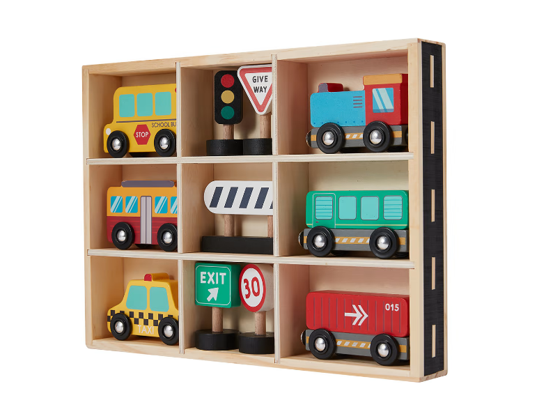 Wooden Transport Vehicle Set