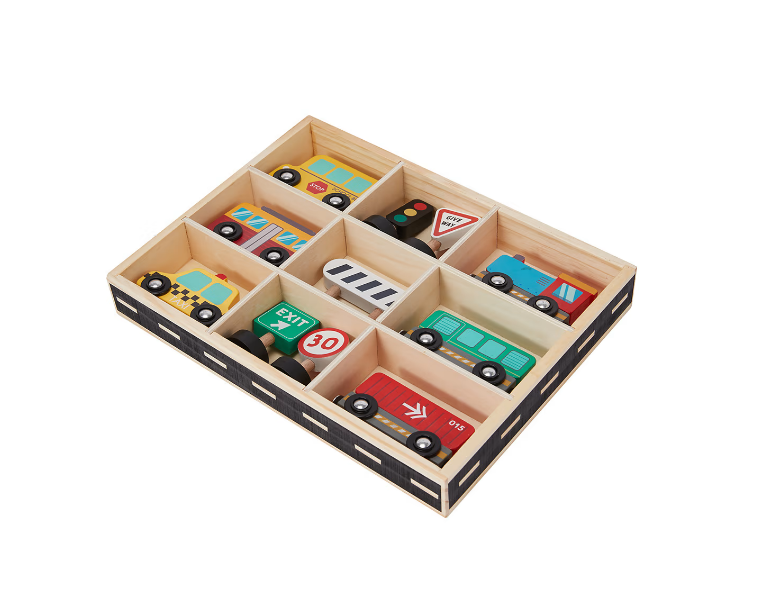 Wooden Transport Vehicle Set