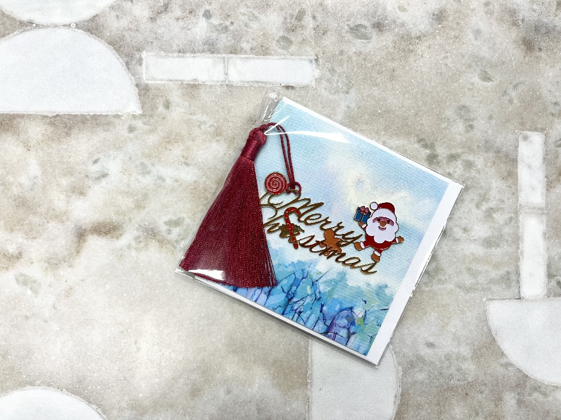 Merry Christmas Bookmark Card