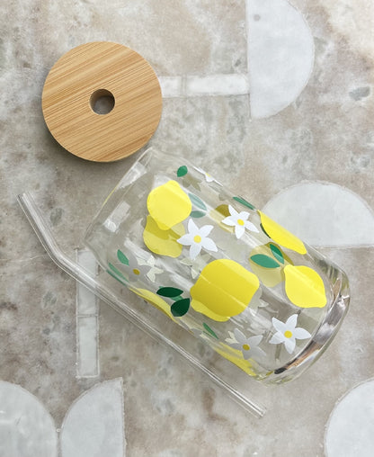 Lemons Cup & Straw Set