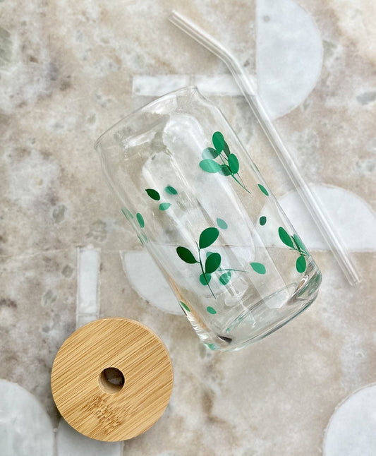 Leaves Cup & Straw Set