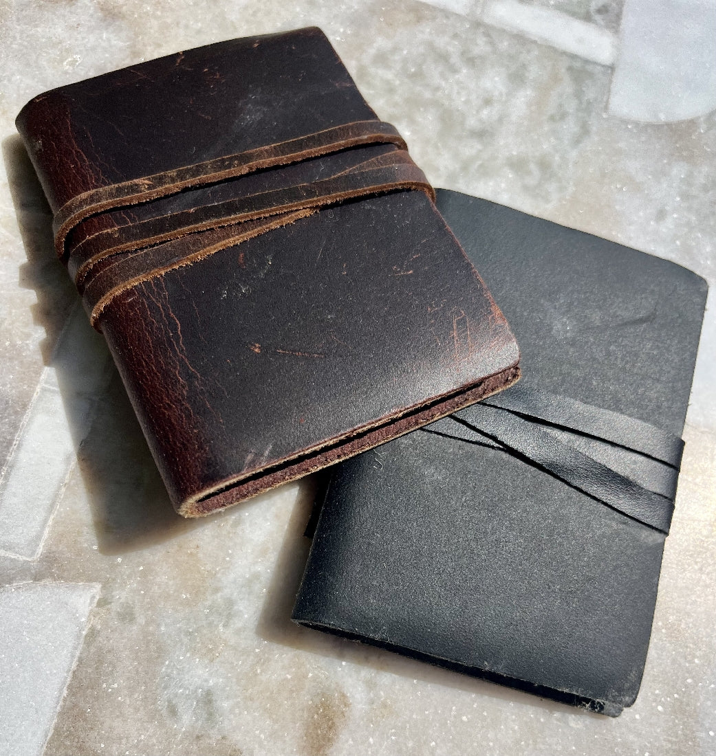 Mini Vintage Leather Journal