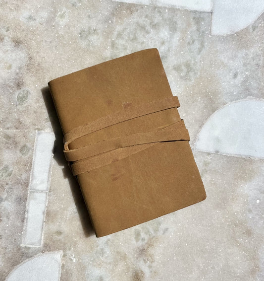 Mini Vintage Leather Journal