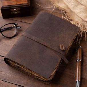 Mini Vintage Leather Journal