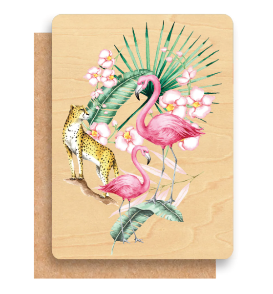 Cristina Re Wood Greeting Card & Envelope