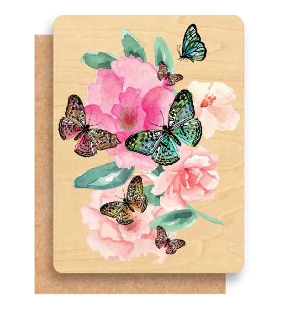 Cristina Re Wood Greeting Card & Envelope