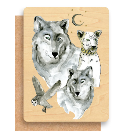 Cristina Re Wood Greeting Card & Envelope