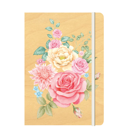 Cristina Re Wood Cover A5 Journal Floriana