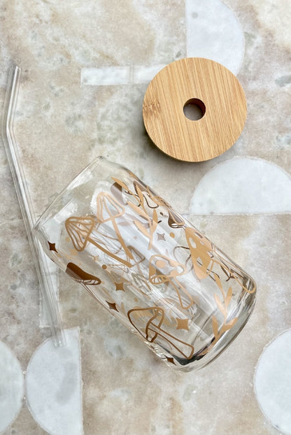 Mushroom Cup & Straw Set