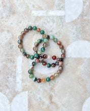 Natural Botswana Agate Healing Bracelet In Natural Tones