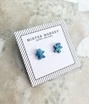 Mister Nobody Glitter Gingerbread Man Studs