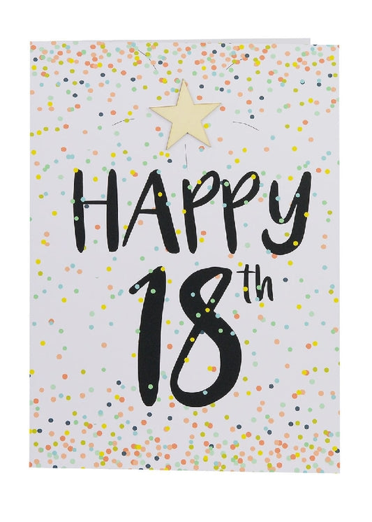 Happy 18th Large Greeting Card