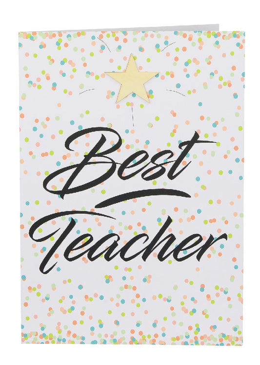 Best Teacher Large Greeting Card