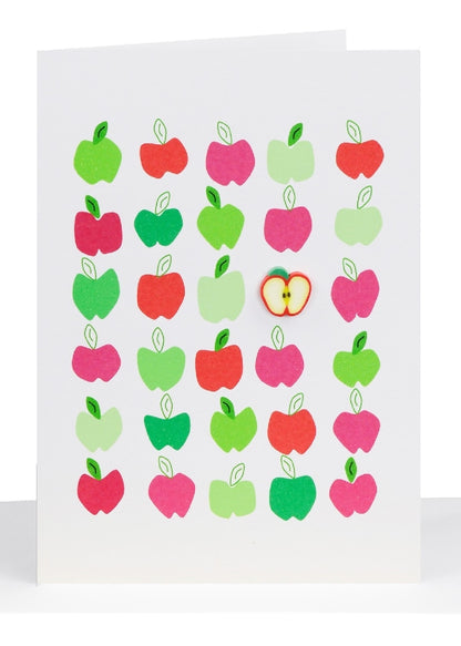 Embellished Apple Greeting Card