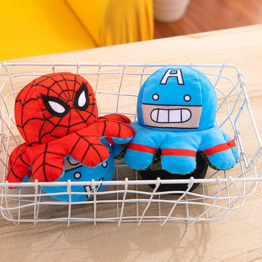 Spiderman & Captain America Reversible Octopus Plush Flip Toy