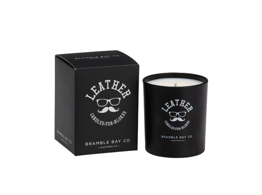 Bramble Bay Co Leather Candle 