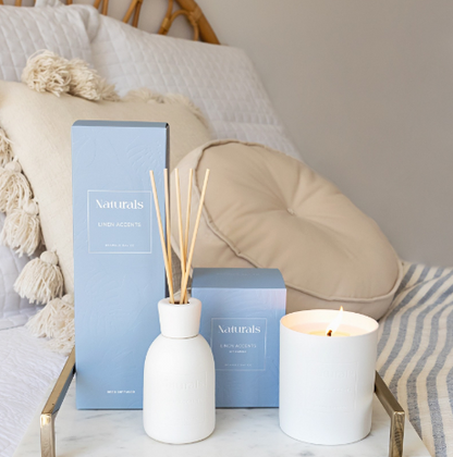 Bramble Bay Co Naturals Linen Accents Candle