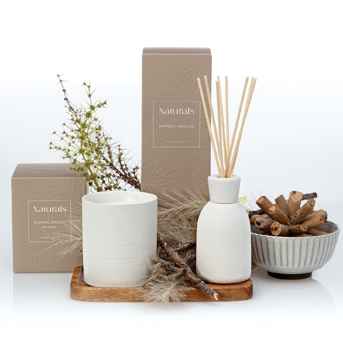 Bramble Bay Co Naturals Bamboo Breeze Candle