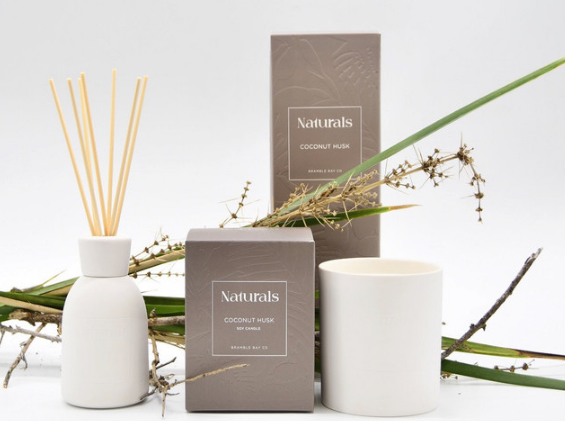 Bramble Bay Co Naturals Coconut Husk Diffuser