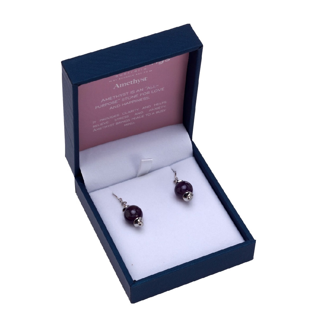 Bramble Bay Co Naturals Amethyst Drop Earrings