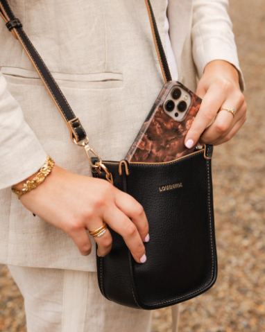 Louenhide Parker Phone Crossbody Bag [clr:black]