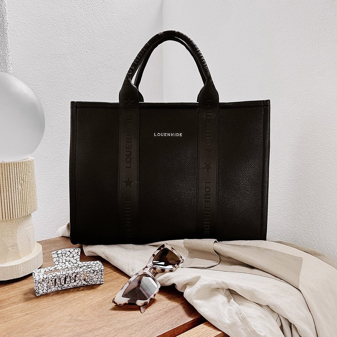 Louenhide Manhattan Logo Tote Bag [clr:black]