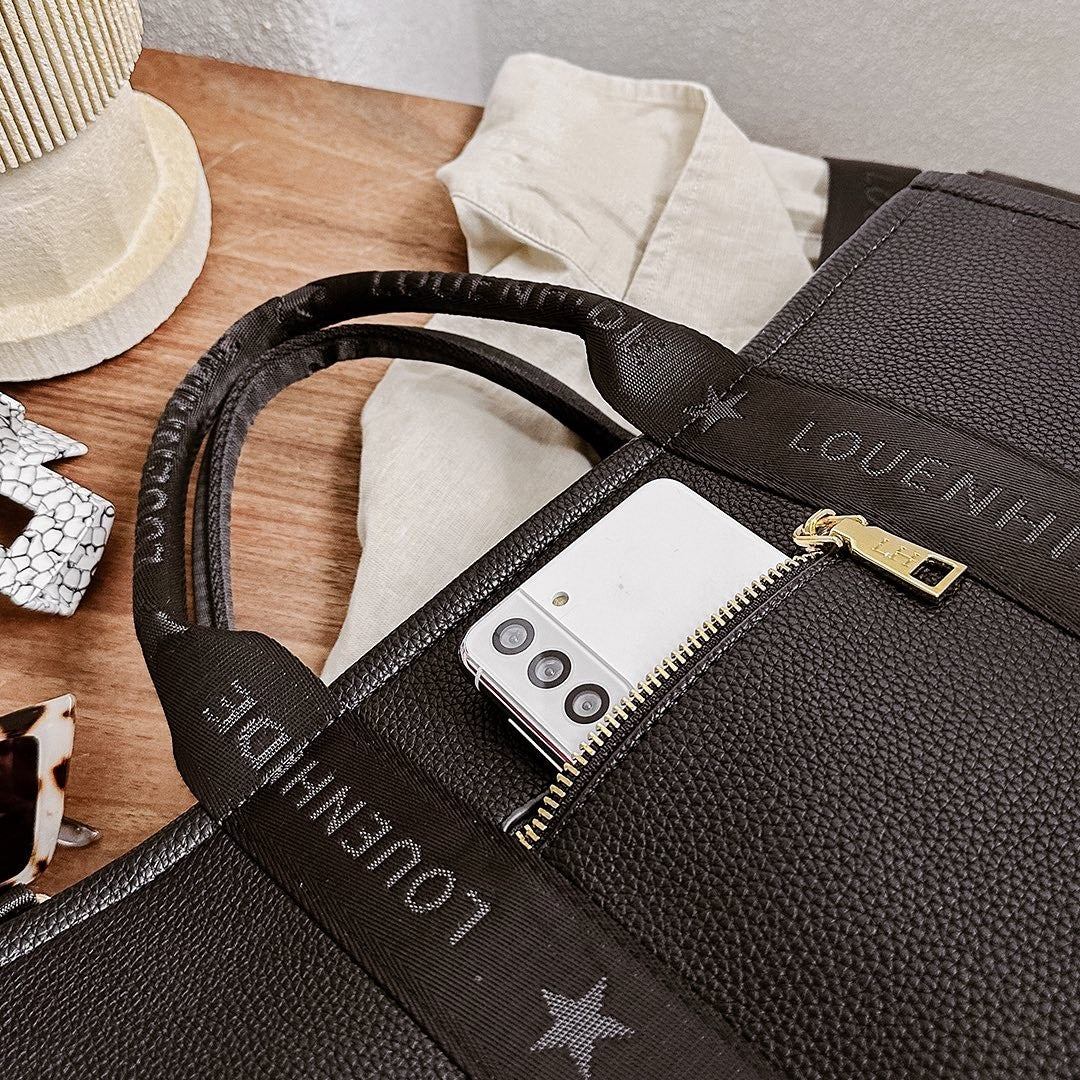 Louenhide Manhattan Logo Tote Bag [clr:black]