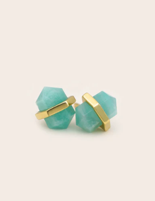 Cloud Nine Balance Intention Gold Studs