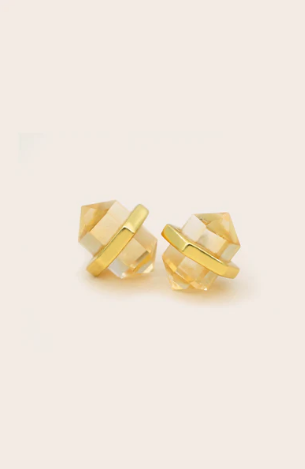 Cloud Nine Abundance Intention Gold Studs