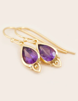 Cloud Nine Crown Chakra Gold Earrings