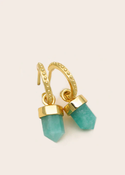 Cloud Nine Balance Intention Gold Hoops