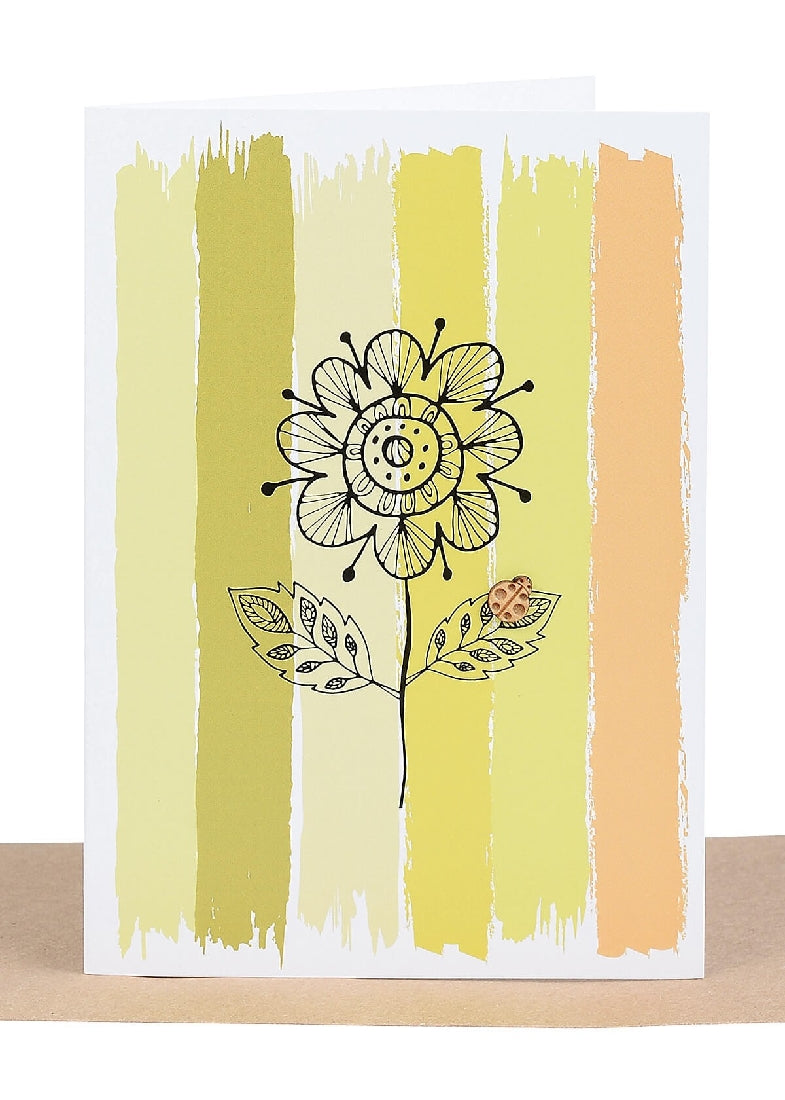 Embellished Sunflower Greeting Card