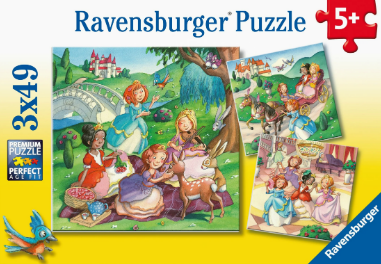 Ravensburger: Little Princesses Puzzle 3x49pc