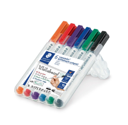 Marker Whiteboard Staedtler 341 Compact Asst Wlt6