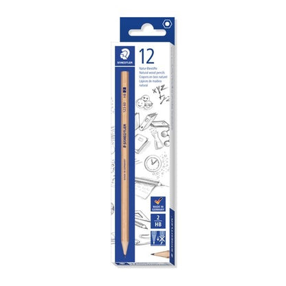 Staedtler Natural Lead Pencils Hb 12 Pack
