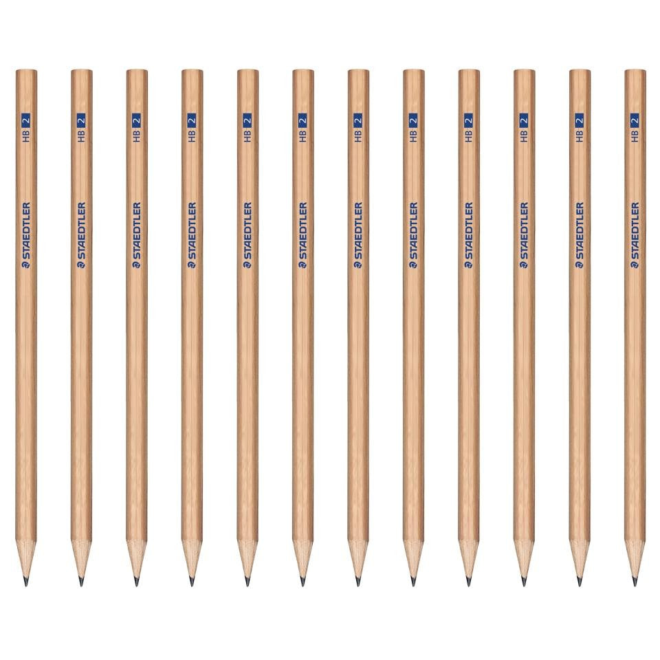 Staedtler Natural Lead Pencils Hb 12 Pack